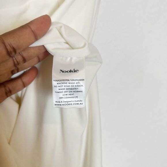 Nookie Solid Bella Strapless Side Slit Jersey Midi Dress - Picture 10 of 11